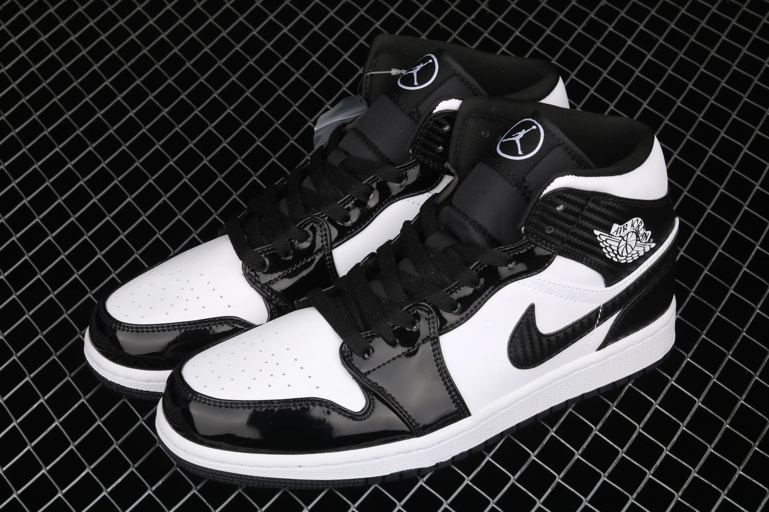 All Categories Air Jordan Jordan Series Basketball Shoes Air Jordan 1 Mid Air Jordan 1 Mid "All-Star" AJ1 Joe 1 China All-Star Black and White Patent Leather Mid-top Versatile Casual Sports Shoes DD1649-001